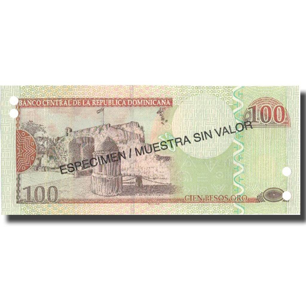 Banknote, Dominican Republic, 100 Pesos Oro, 2004, 2004, Specimen, KM:171s4