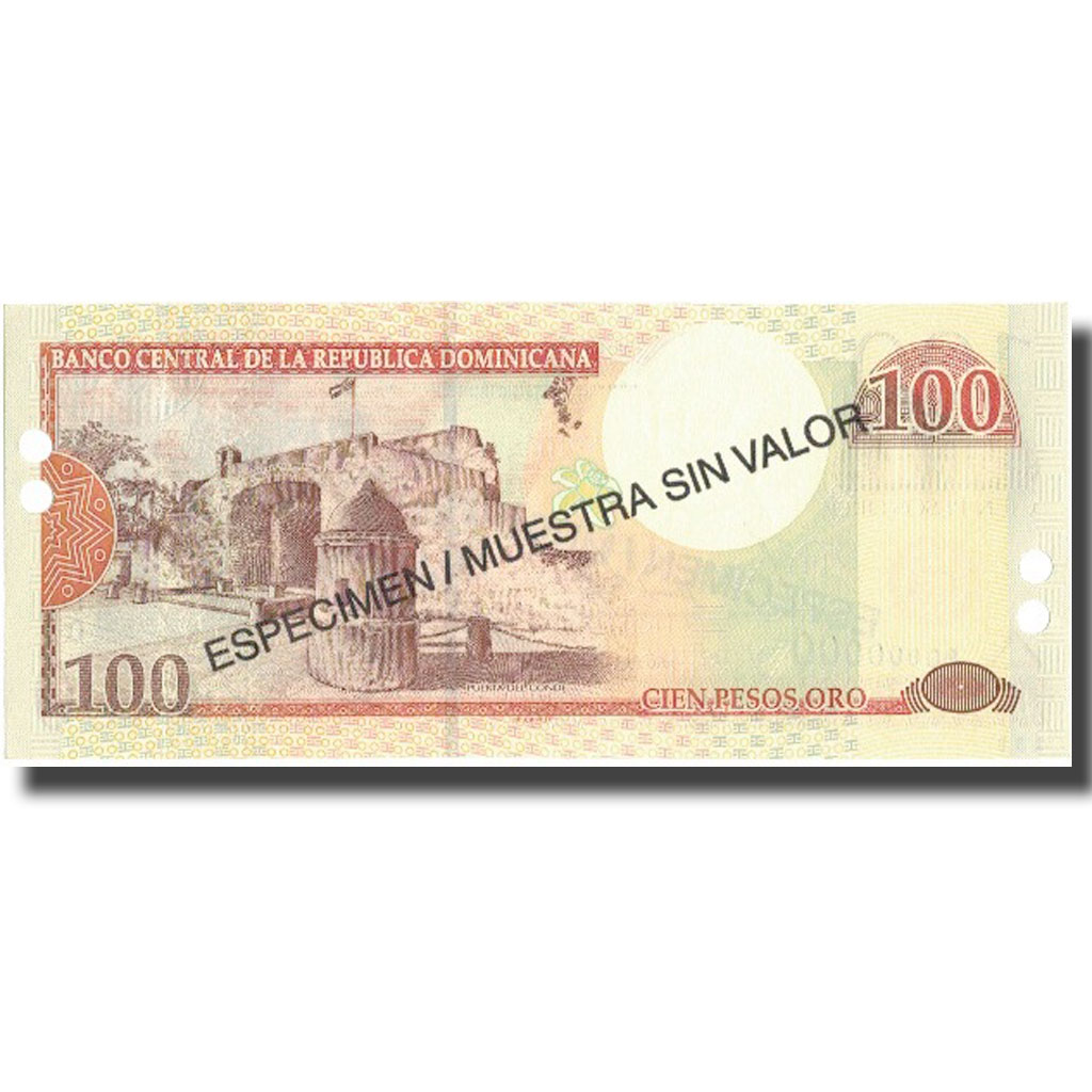 Banknote, Dominican Republic, 100 Pesos Oro, 2001, 2001, Specimen, KM:167s2