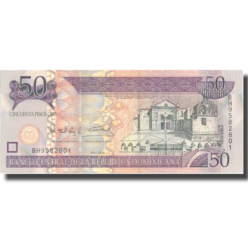 Banknote, Dominican Republic, 50 Pesos Oro, 2006, 2006, KM:176a, UNC(65-70)