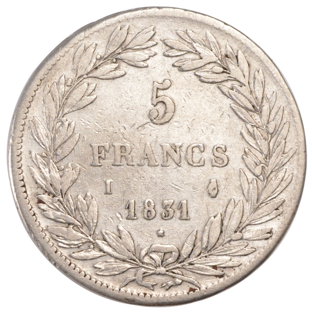 Coin, France, Louis-Philippe, 5 Francs, 1831, Limoges, , Silver