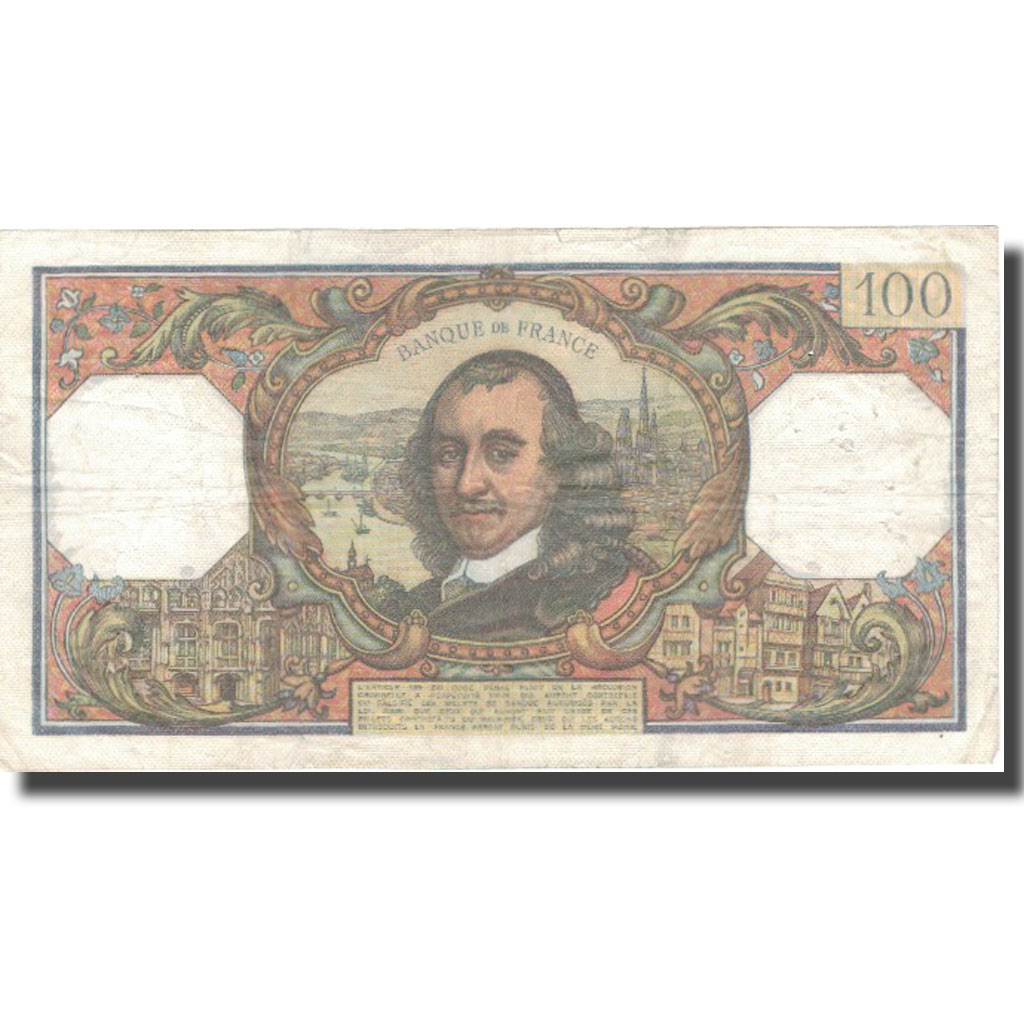 France, 100 Francs, 100 F 1964-1979 ''Corneille'', 1969, 1969-11-06, VF(20-25)
