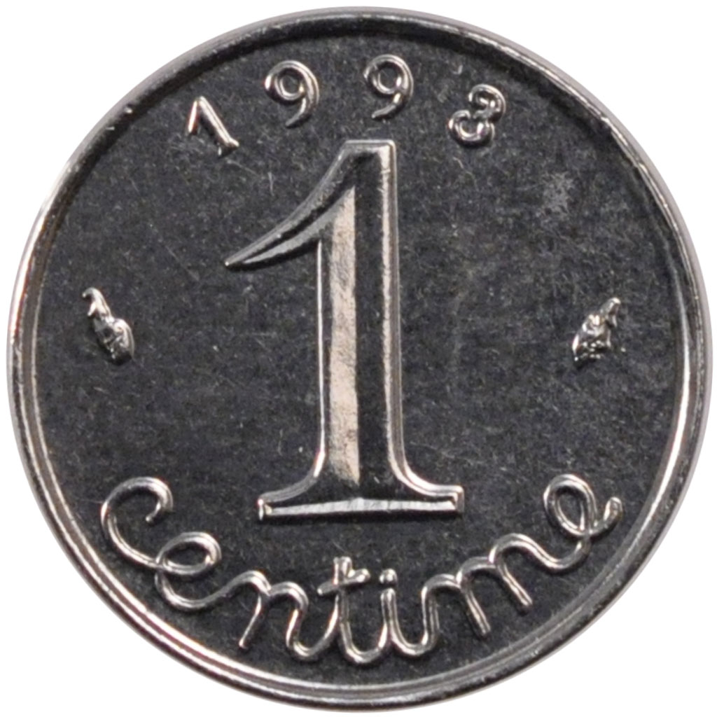 Coin, France, Épi, Centime, 1993, , Stainless Steel, Gadoury:91
