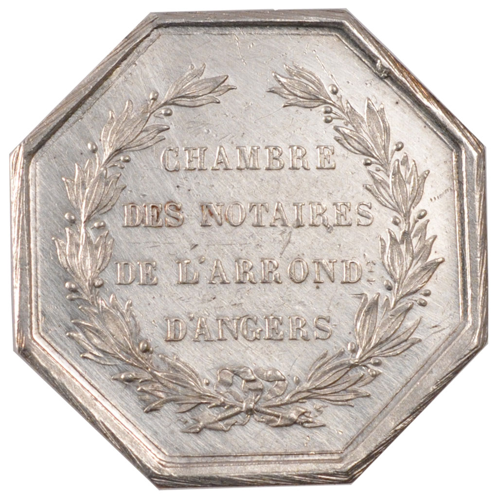France, Token, Notary, , Silver, Lerouge:19a