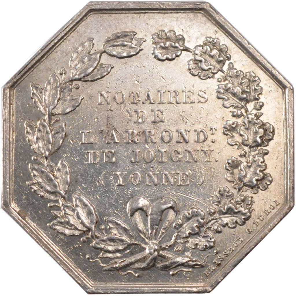 France, Token, Notary, , Silver, Lerouge:149