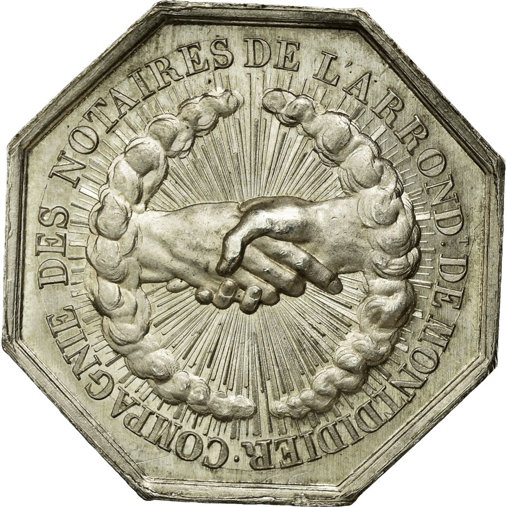 France, Token, Notary, , Silver, Lerouge:201