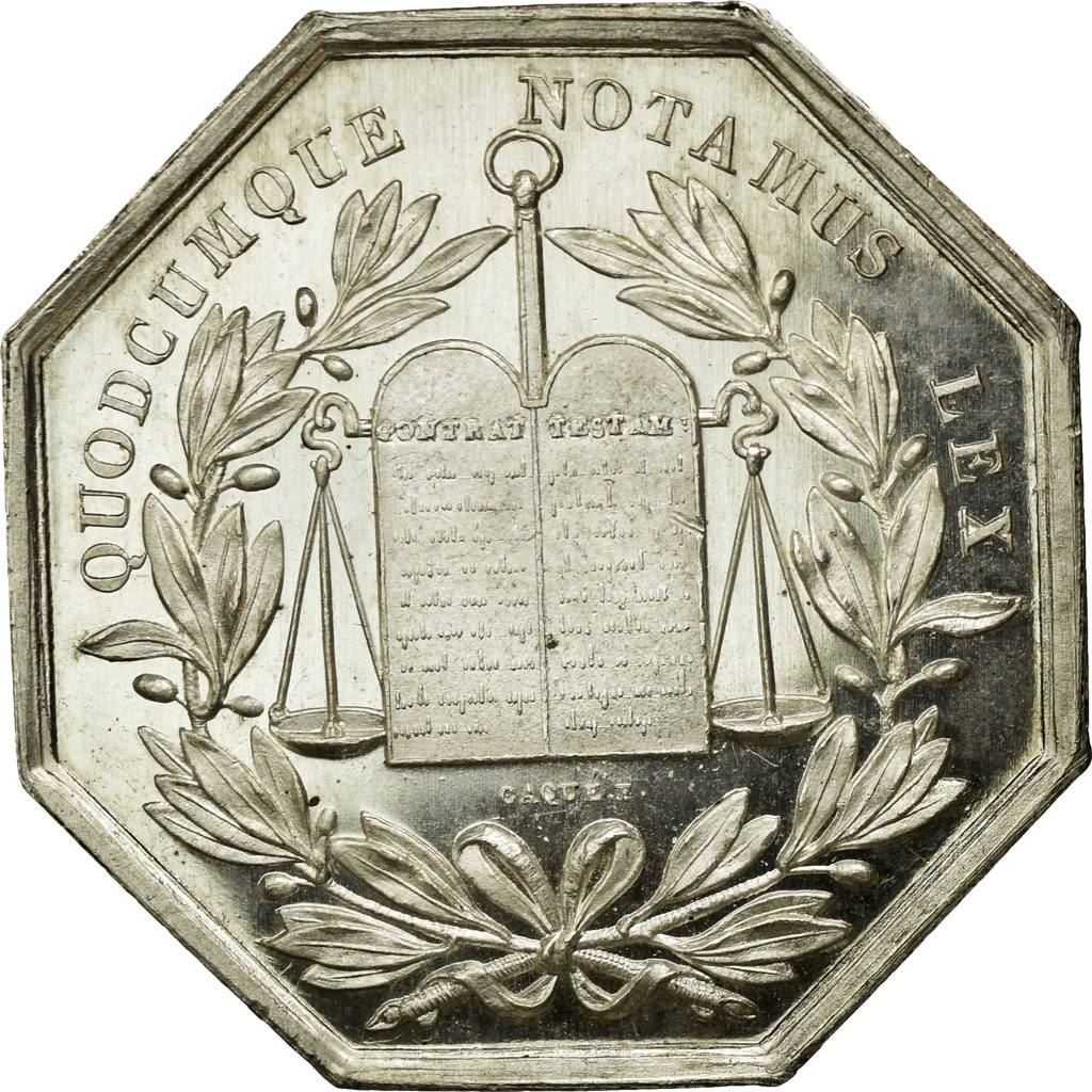 France, Token, Notary, , Silver, Lerouge:201