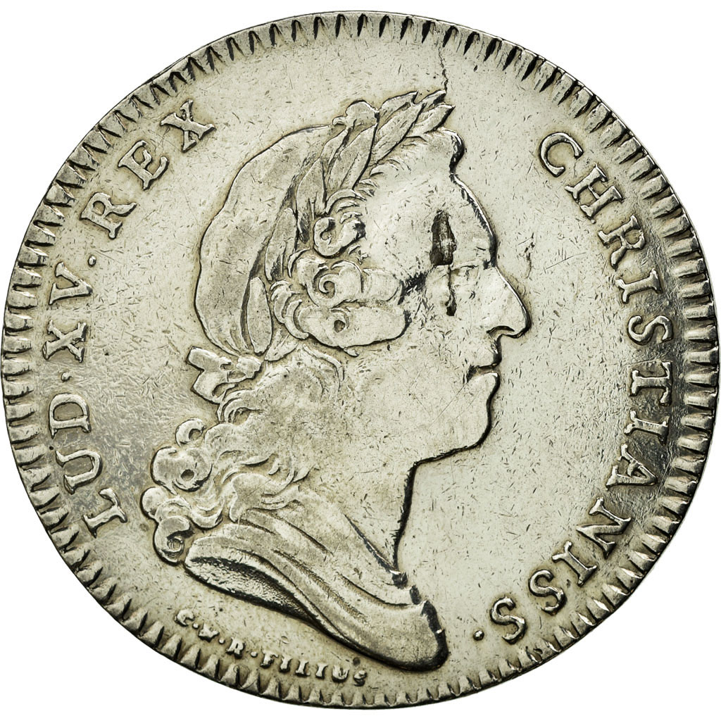 Frankrijk, Token, Notary, 1755, ZF, Zilver, Lerouge:304