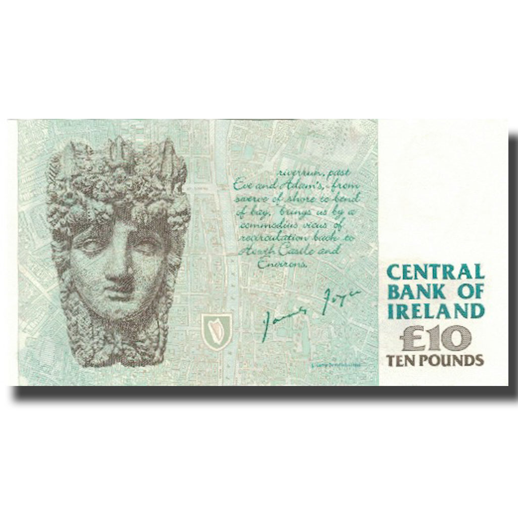 Banknote, Ireland - Republic, 10 Pounds, Undated (1993-99), KM:76b, UNC(60-62)