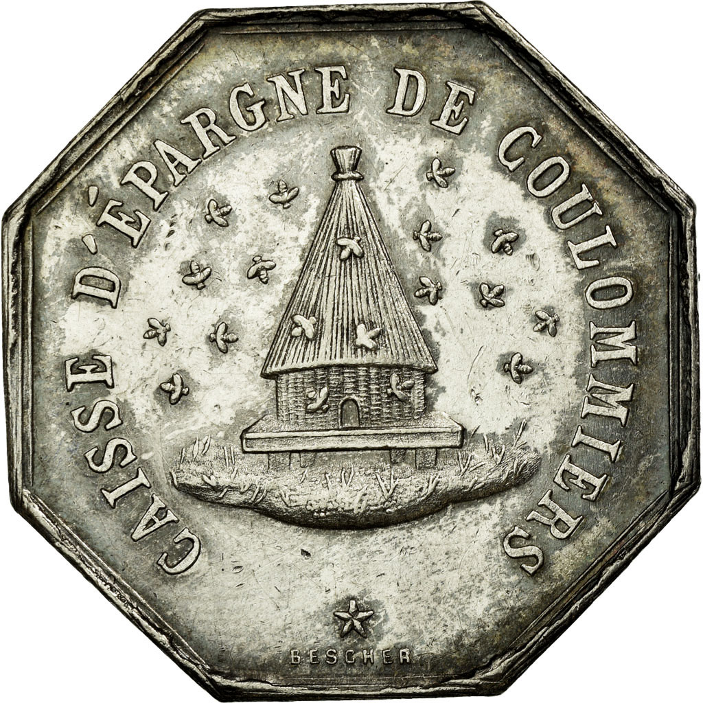 France, Token, Savings Bank, , Silver, Jacqmin:23