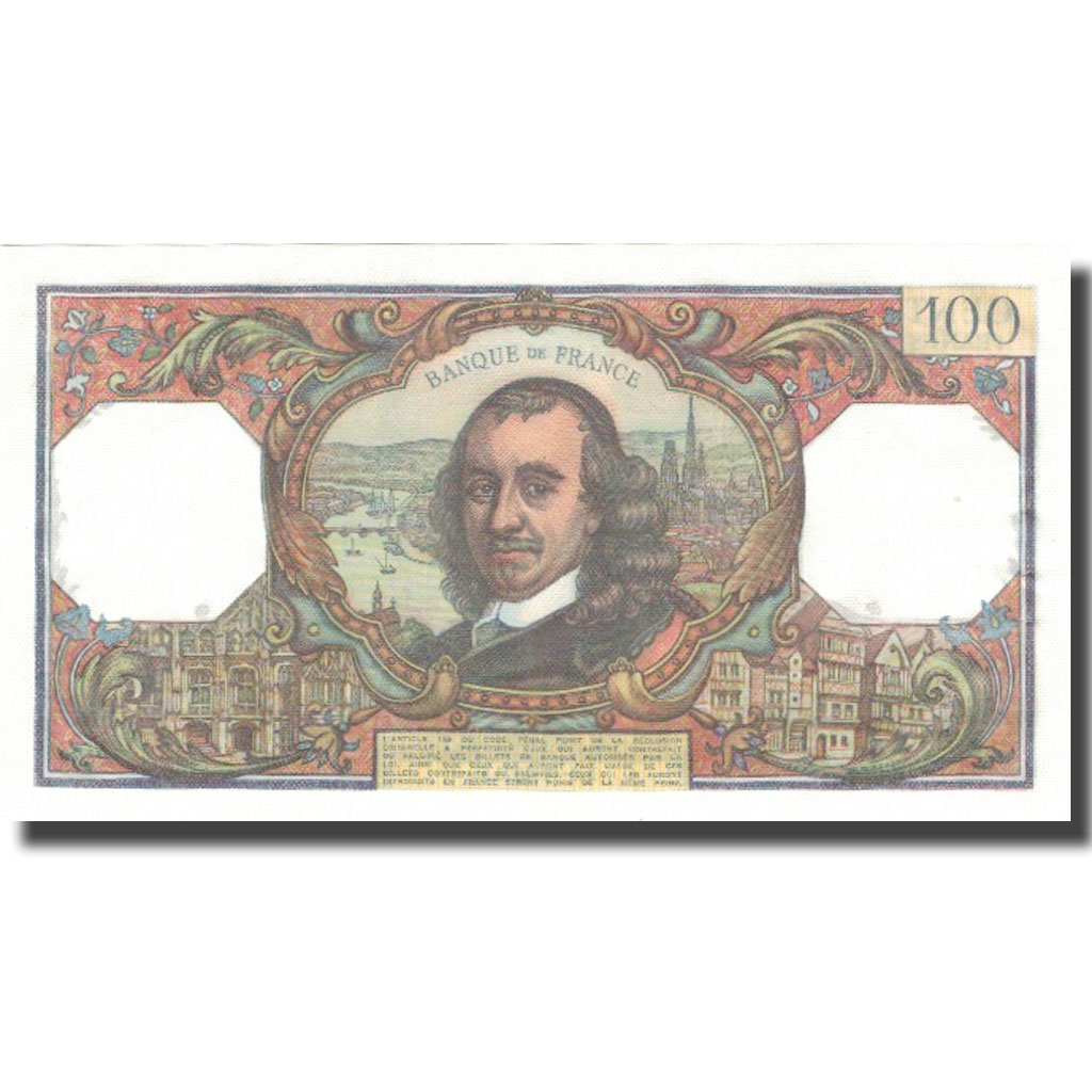 France, 100 Francs, Corneille, 1975, 1975-11-06, UNC(65-70), Fayette:65.50