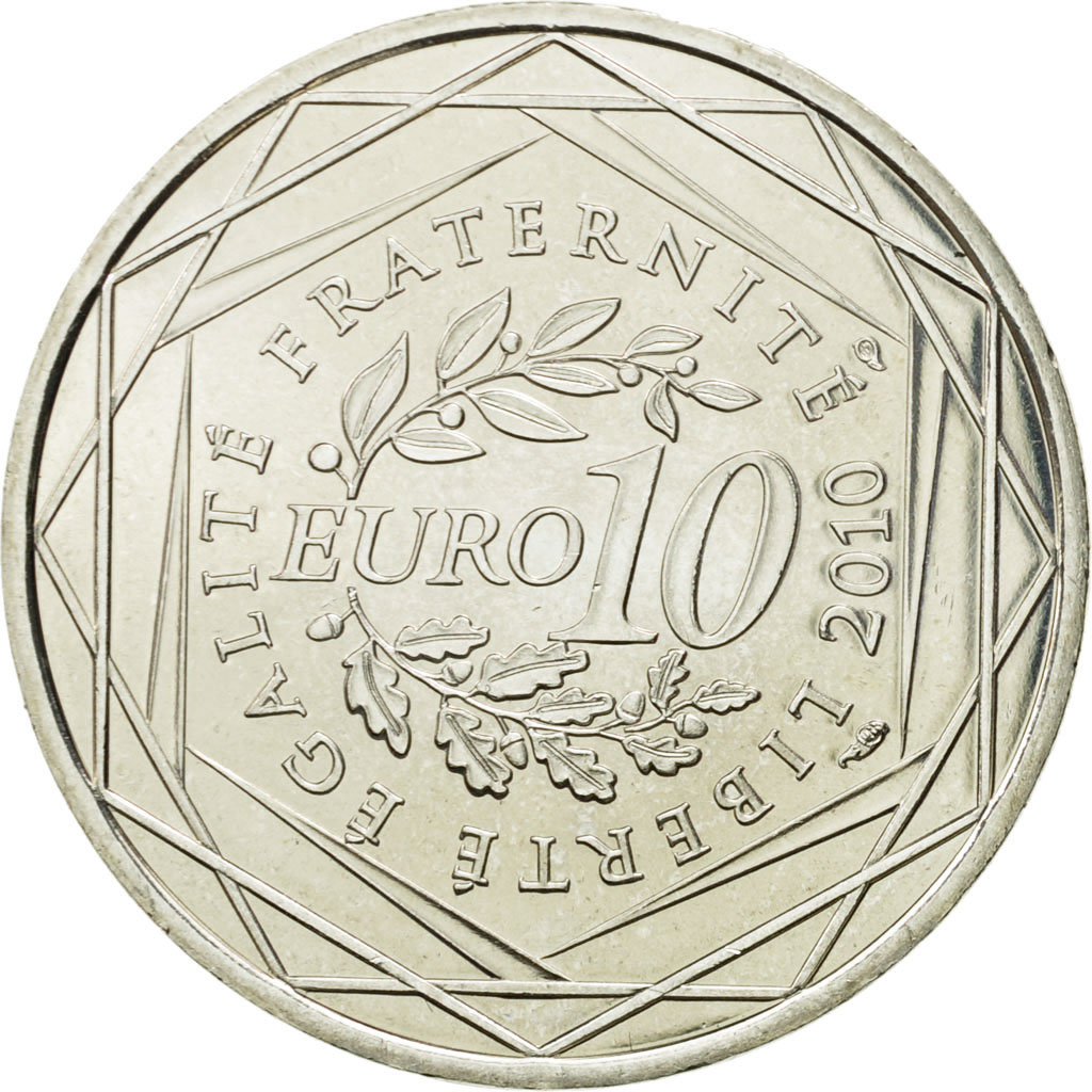 France, 10 Euro, Auvergne, 2010, , Silver, KM:1646