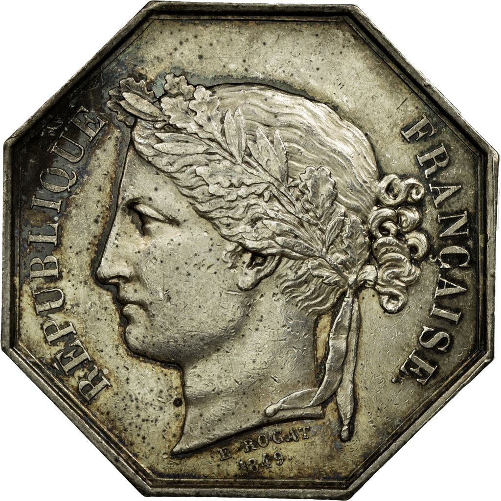 France, Token, Insurance, 1849, , Silver, Gailhouste:564