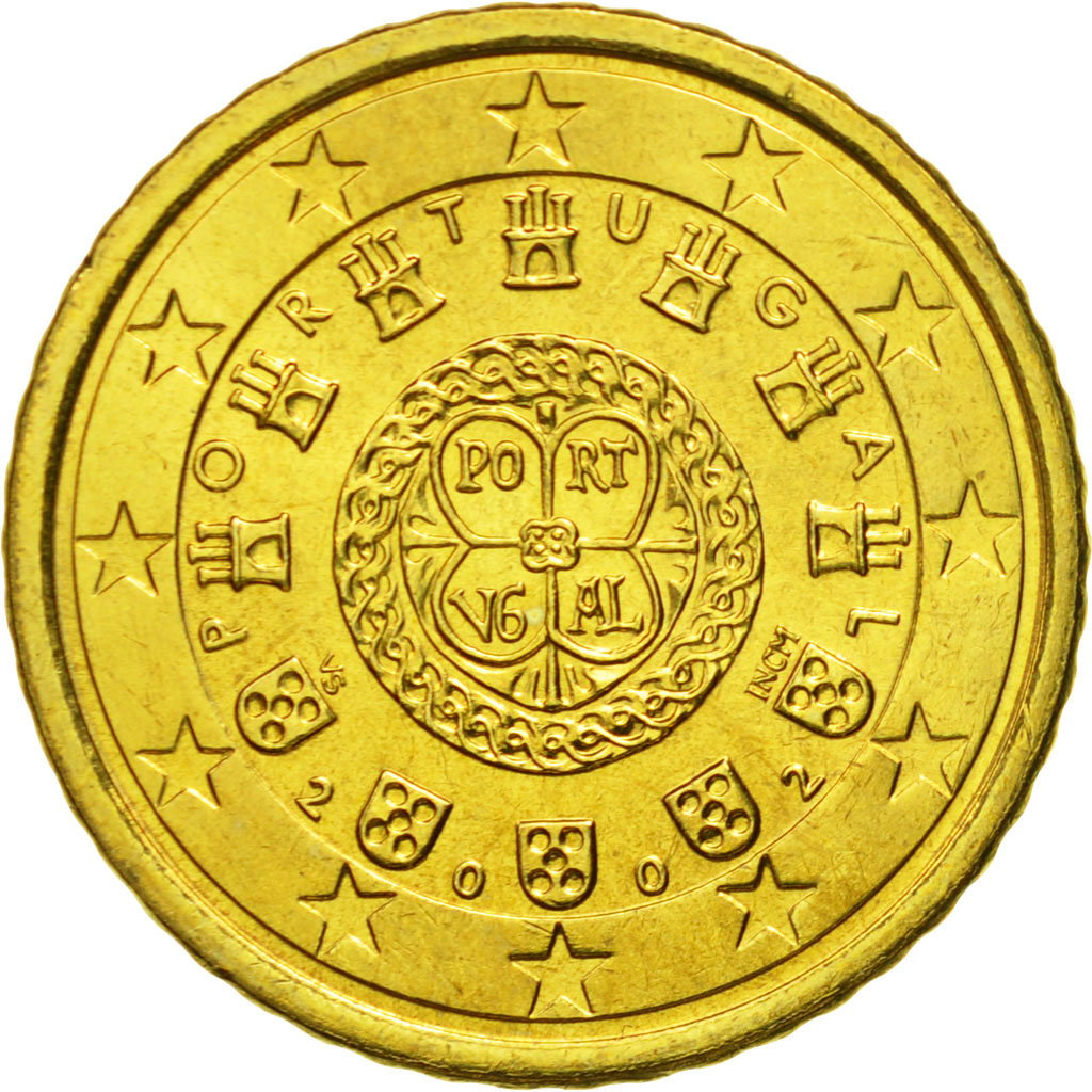 581277] Portugal, 50 Euro Cent, 2002, MS(65-70), Brass, KM:745 | eBay