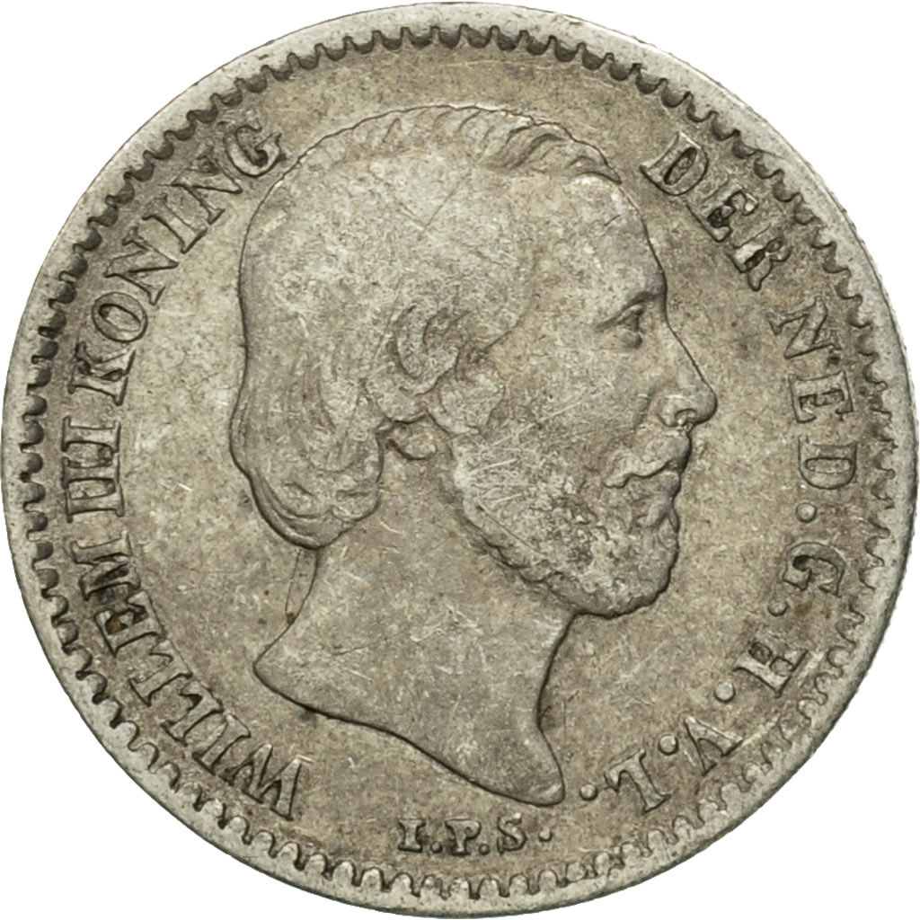Coin, Netherlands, William III, 10 Cents, 1885, , Silver, KM:80