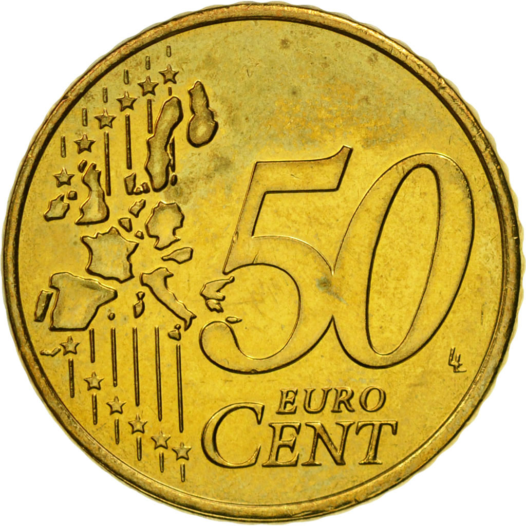 [#581969] Luxemburg, 50 Euro Cent, 2004, VZ+, Messing, KM:80