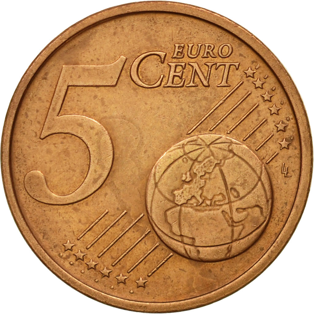 [#582346] IRELAND REPUBLIC, 5 Euro Cent, 2002, SS, Copper Plated Steel, KM:34