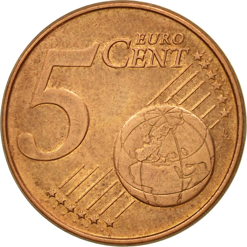 [#582362] Niederlande, 5 Euro Cent, 2001, SS+, Copper Plated Steel, KM:236