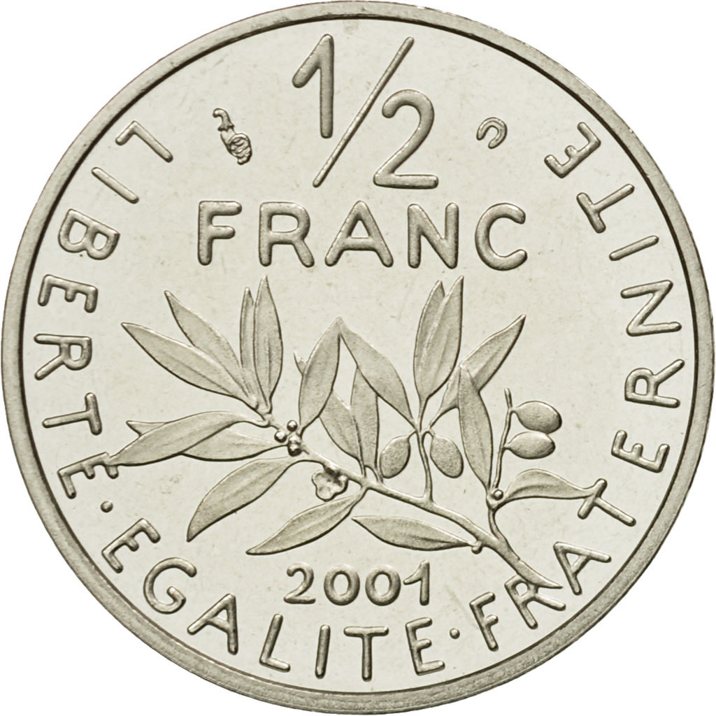 Coin, France, Semeuse, 1/2 Franc, 2001, Paris, , Nickel, KM:931.2