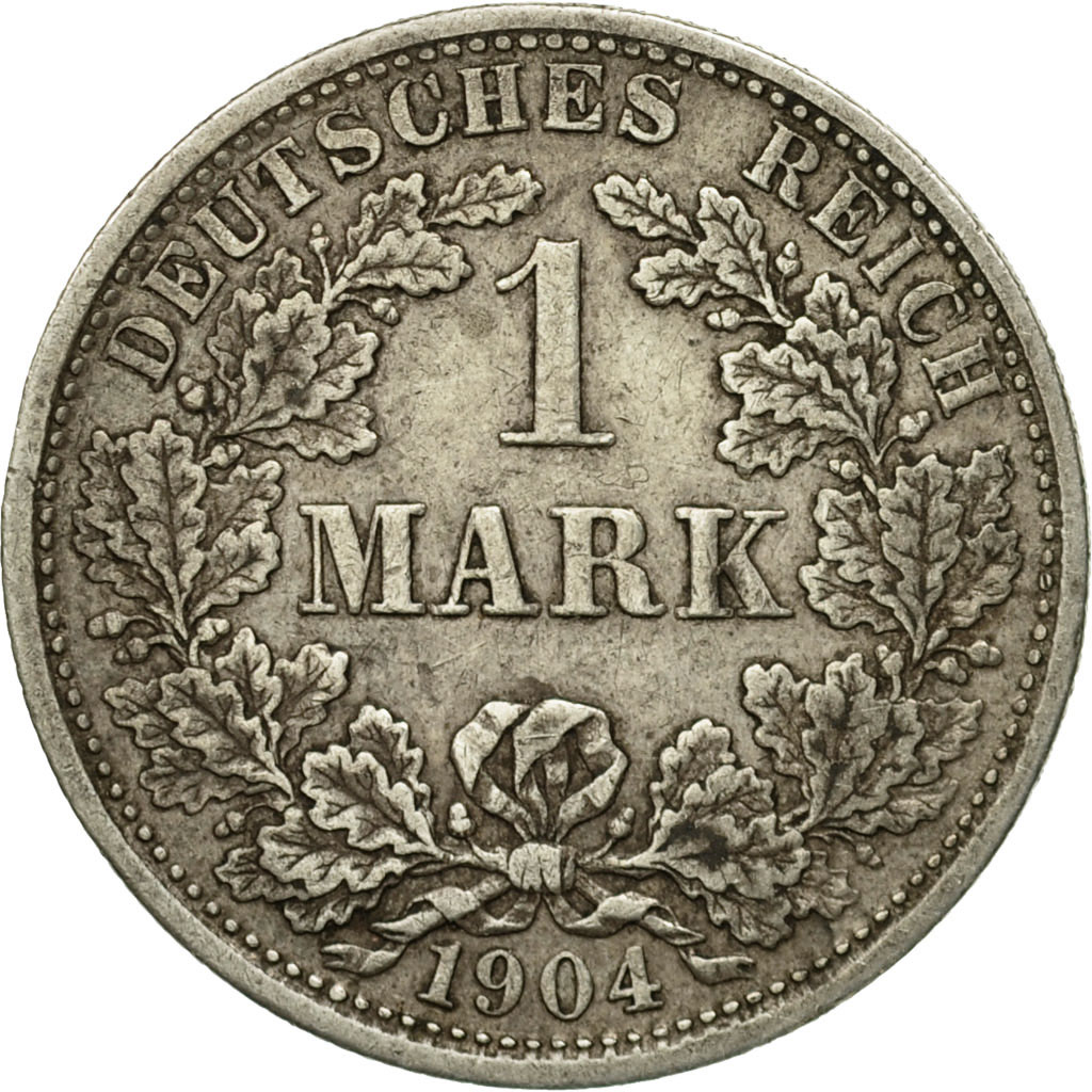 Coin, GERMANY - EMPIRE, Wilhelm II, Mark, 1904, , Silver, KM:14