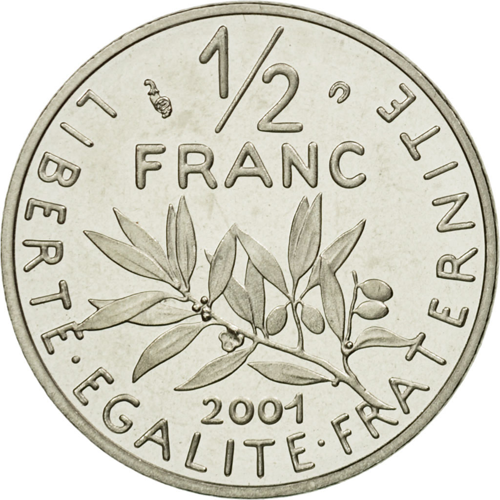Coin, France, Semeuse, 1/2 Franc, 2001, , Nickel, KM:931.2