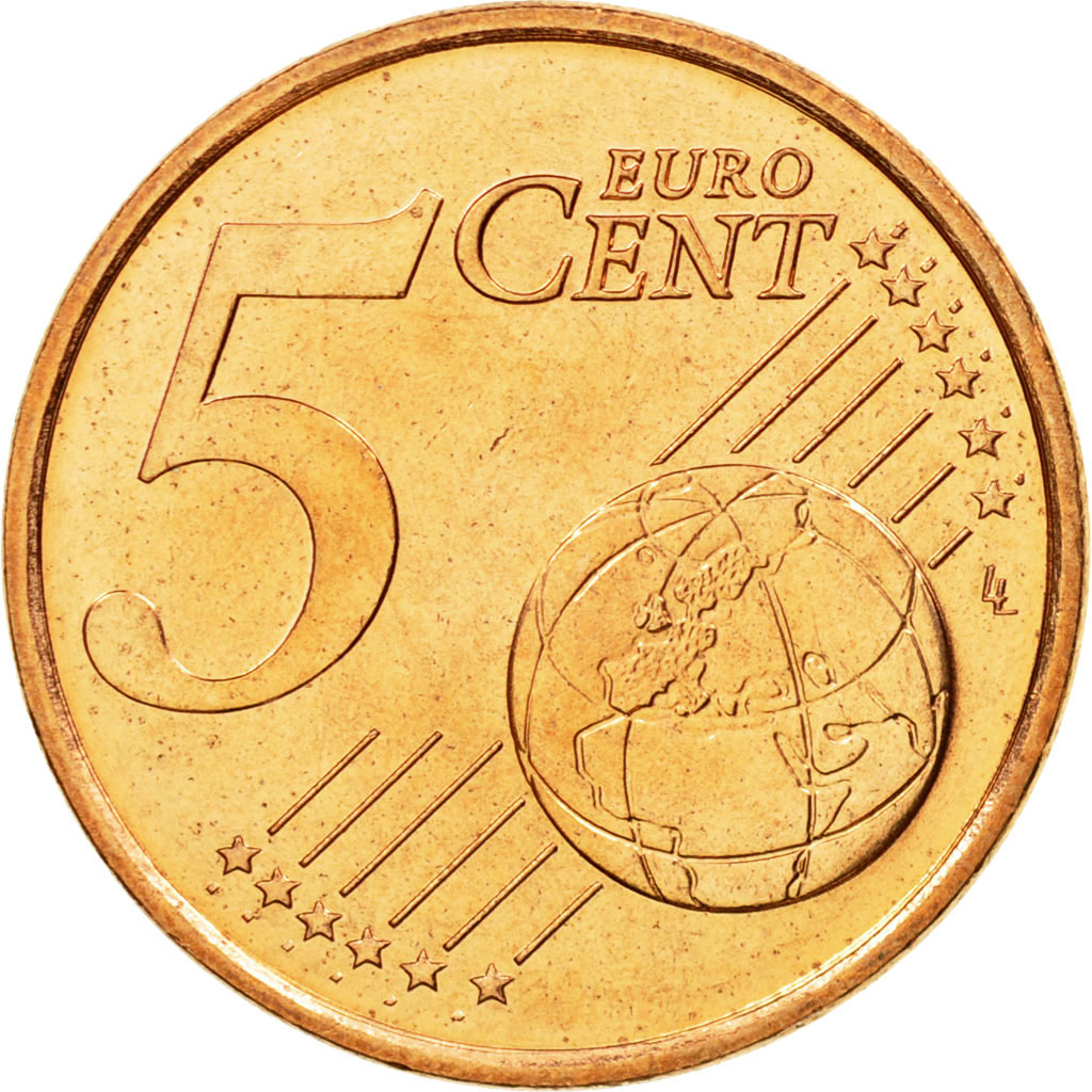 France, 5 Euro Cent, 1999, SPL, Copper Plated Steel, KM:1284