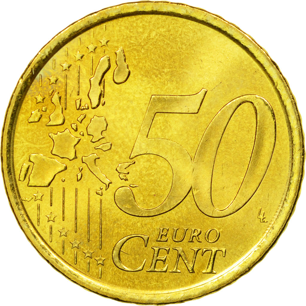 [#583982] Spanien, 50 Euro Cent, 2000, VZ+, Messing, KM:1045