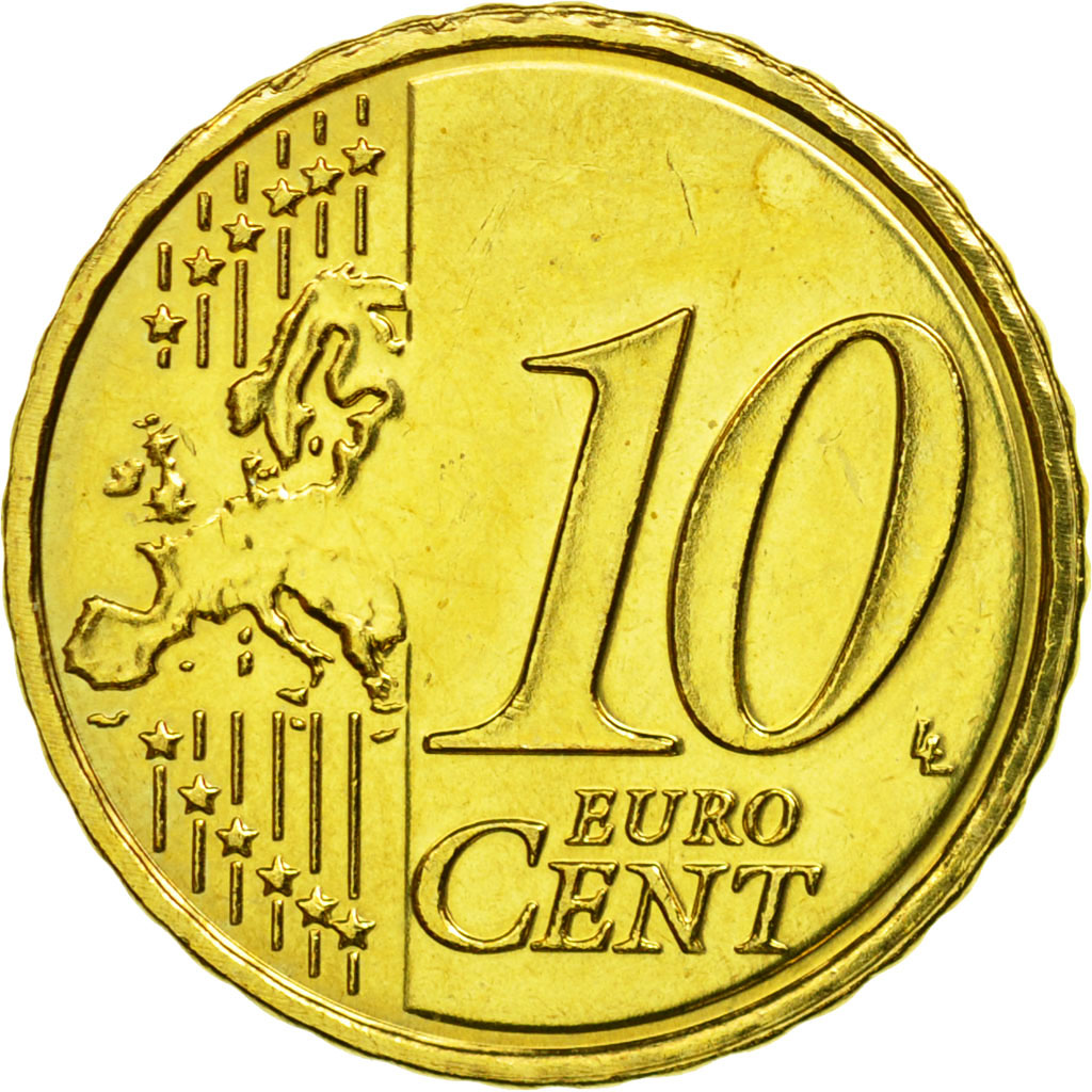 [#584200] Luxemburg, 10 Euro Cent, 2011, VZ, Messing, KM:89