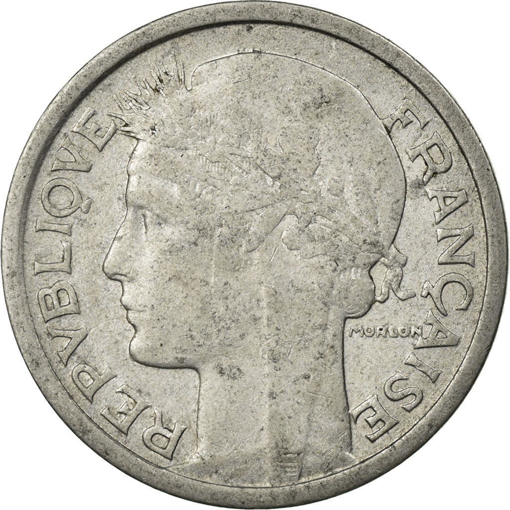 Moneda, Francia, Morlon, Franc, 1948, MBC, Aluminio, KM:885a.1, Gadoury:473b