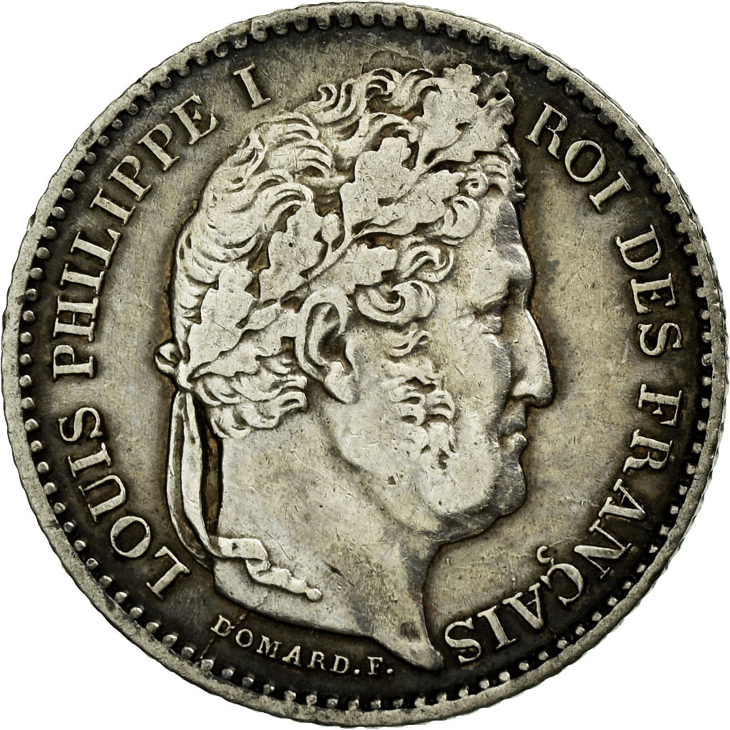 Coin, France, Louis-Philippe, 25 Centimes, 1845, Rouen, , Silver