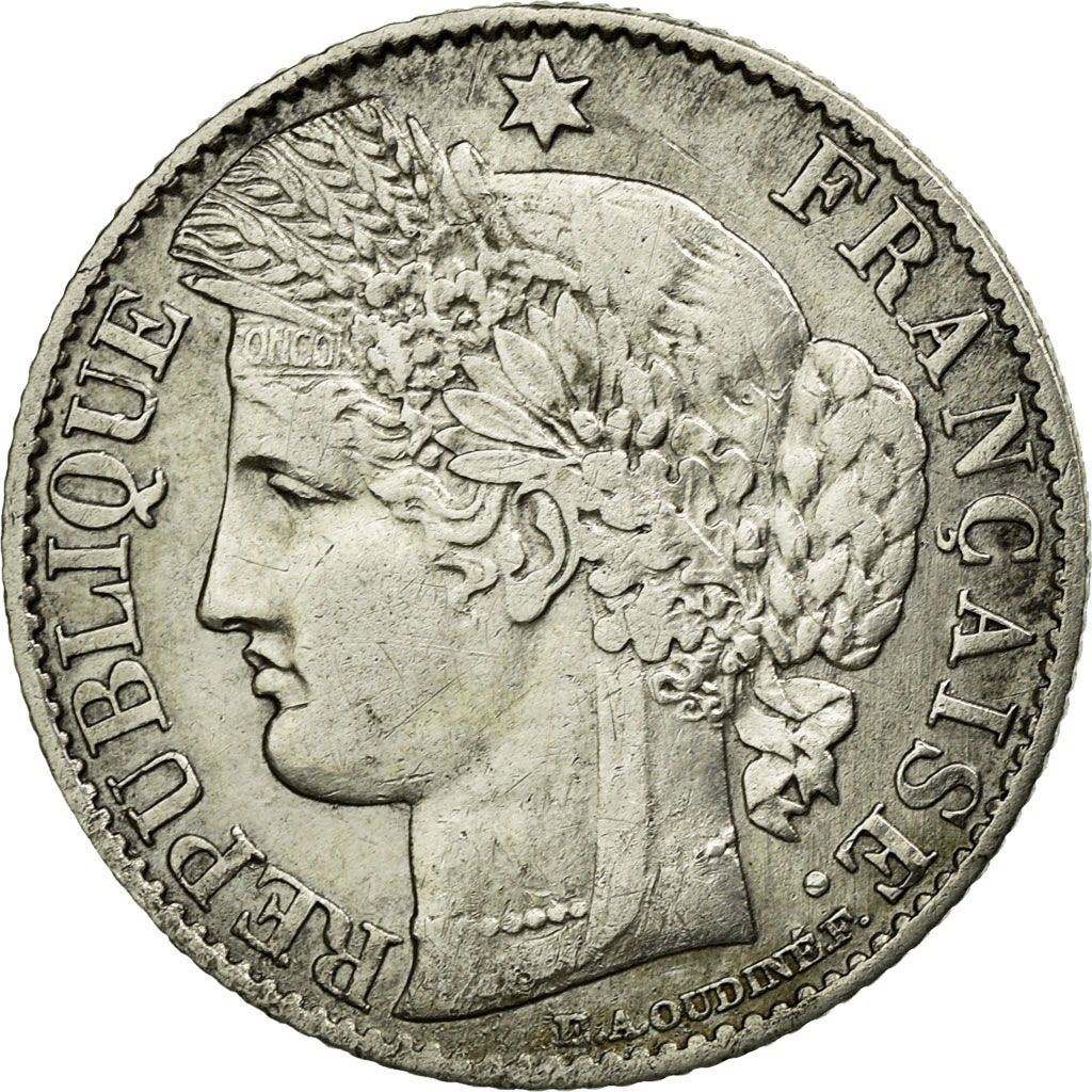 Coin, France, Cérès, 50 Centimes, 1872, Bordeaux, , Silver, KM:834.2