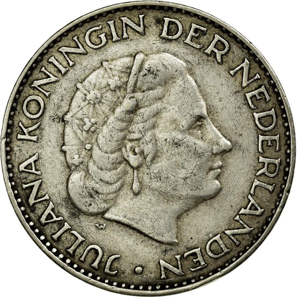 Coin, Netherlands, Juliana, Gulden, 1958, , Silver, KM:184