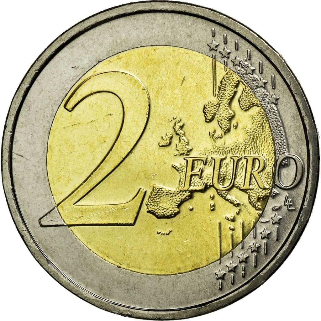 Portugal, 2 Euro, Declaration of Human Rights, 60th Anniversary, 2008, VZ