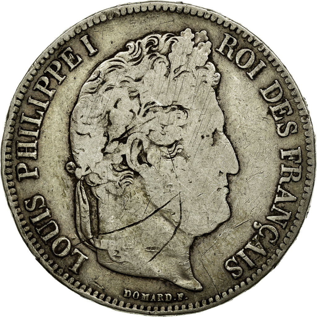 Coin, France, Louis-Philippe, 5 Francs, 1834, Limoges, , Silver