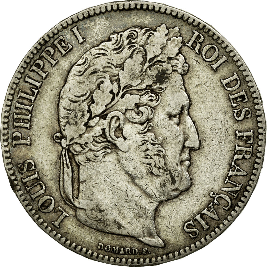 Coin, France, Louis-Philippe, 5 Francs, 1841, Rouen, , Silver