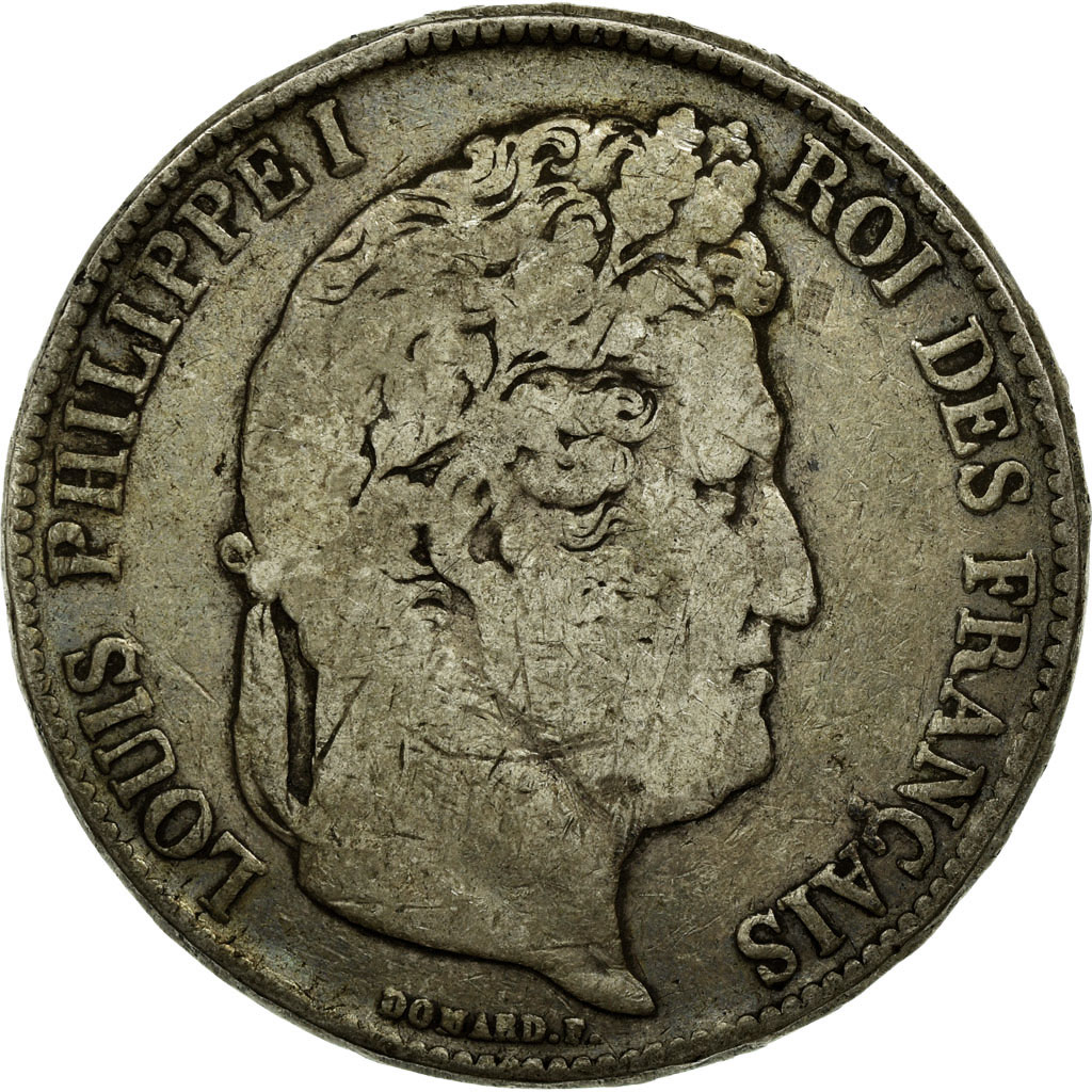 Coin, France, Louis-Philippe, 5 Francs, 1835, Lyon, , Silver