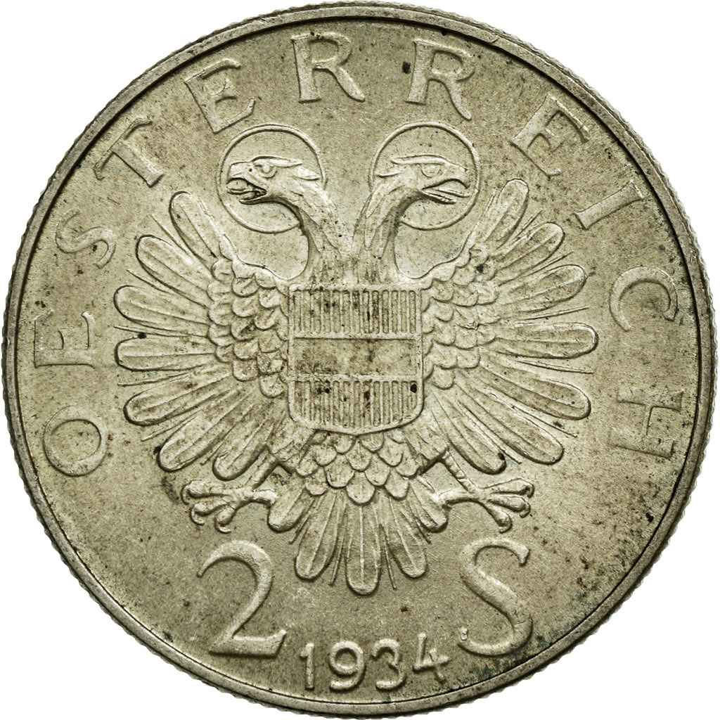 Coin, Austria, 2 Schilling, 1934, , Silver, KM:2852