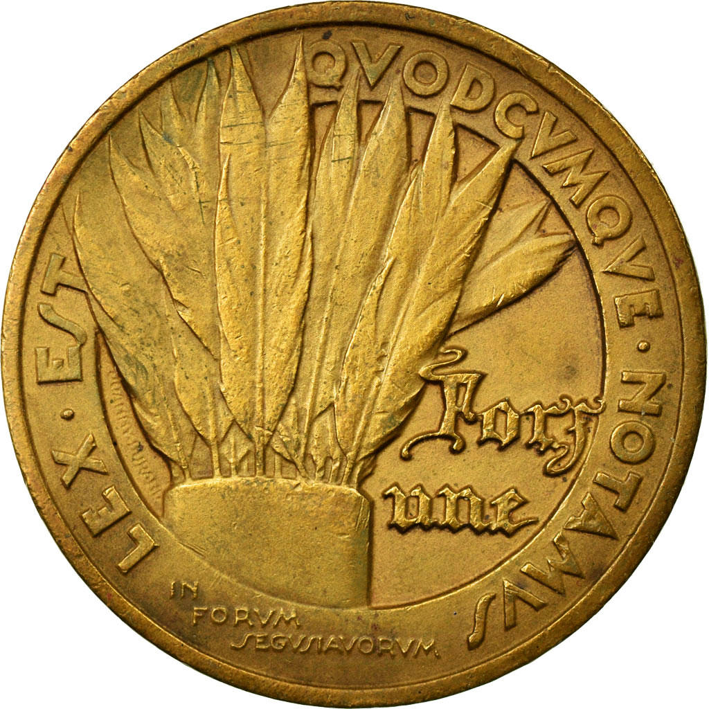 France, Token, Notary, 1936, , Bronze, Lerouge:470