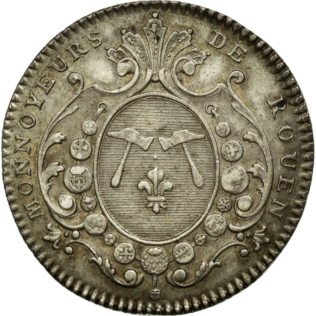 Frankrijk, Token, Royal, ZF+, Zilver, Feuardent:6286