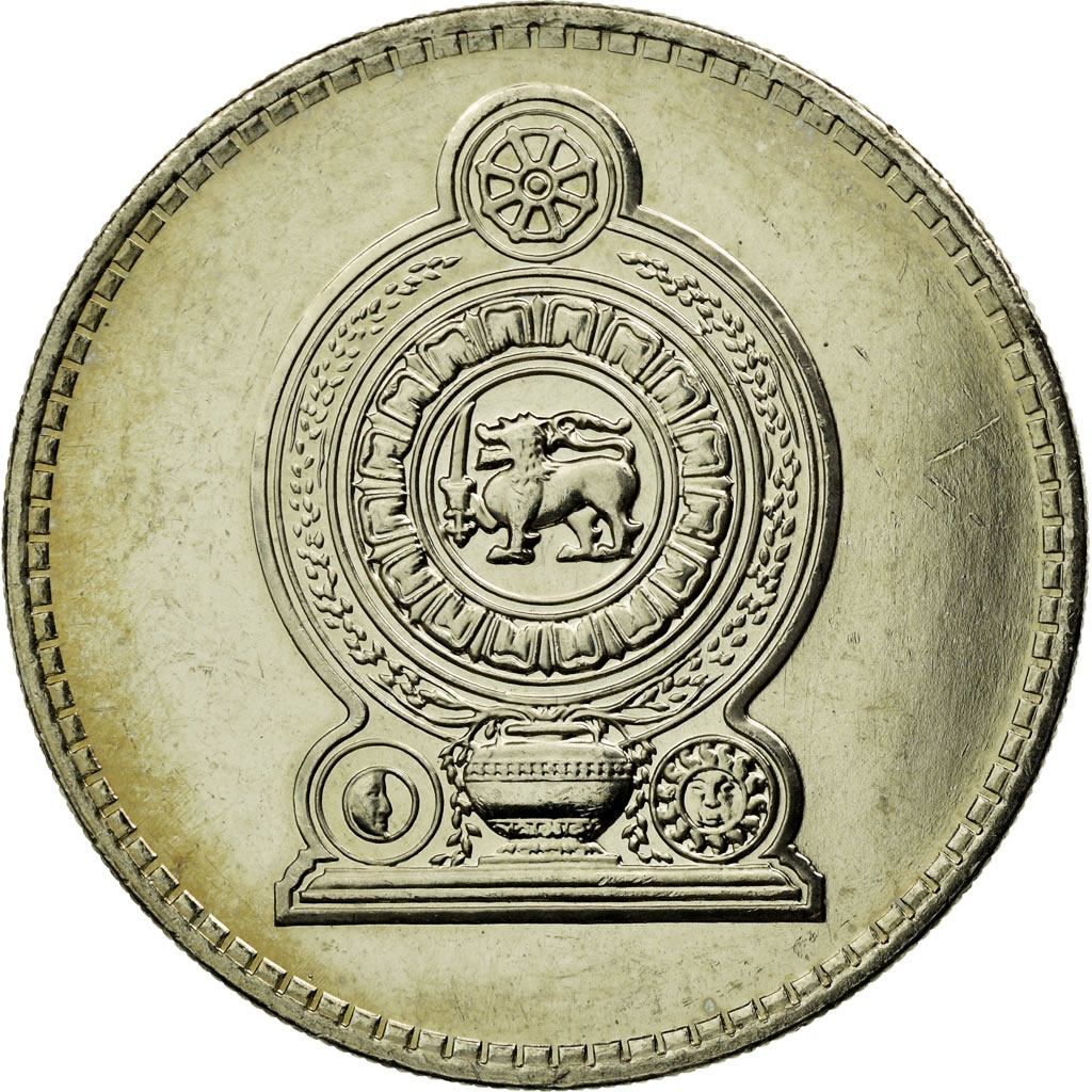 Moneda, Sri Lanka, 2 Rupees, 2004, MBC, Cobre - níquel, KM:147