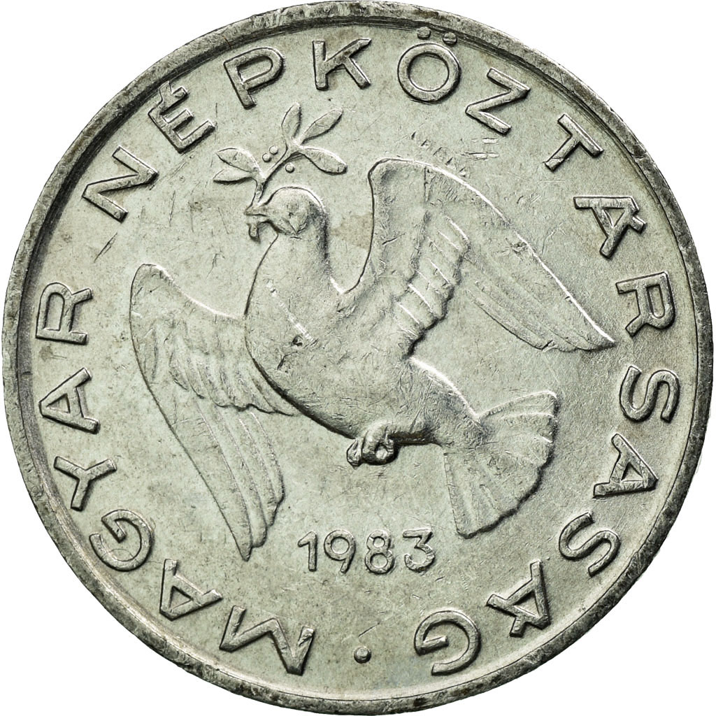 [#588873] Coin, Hungary, 10 Filler, 1983, Budapest, EF(40-45), Aluminum, KM:572