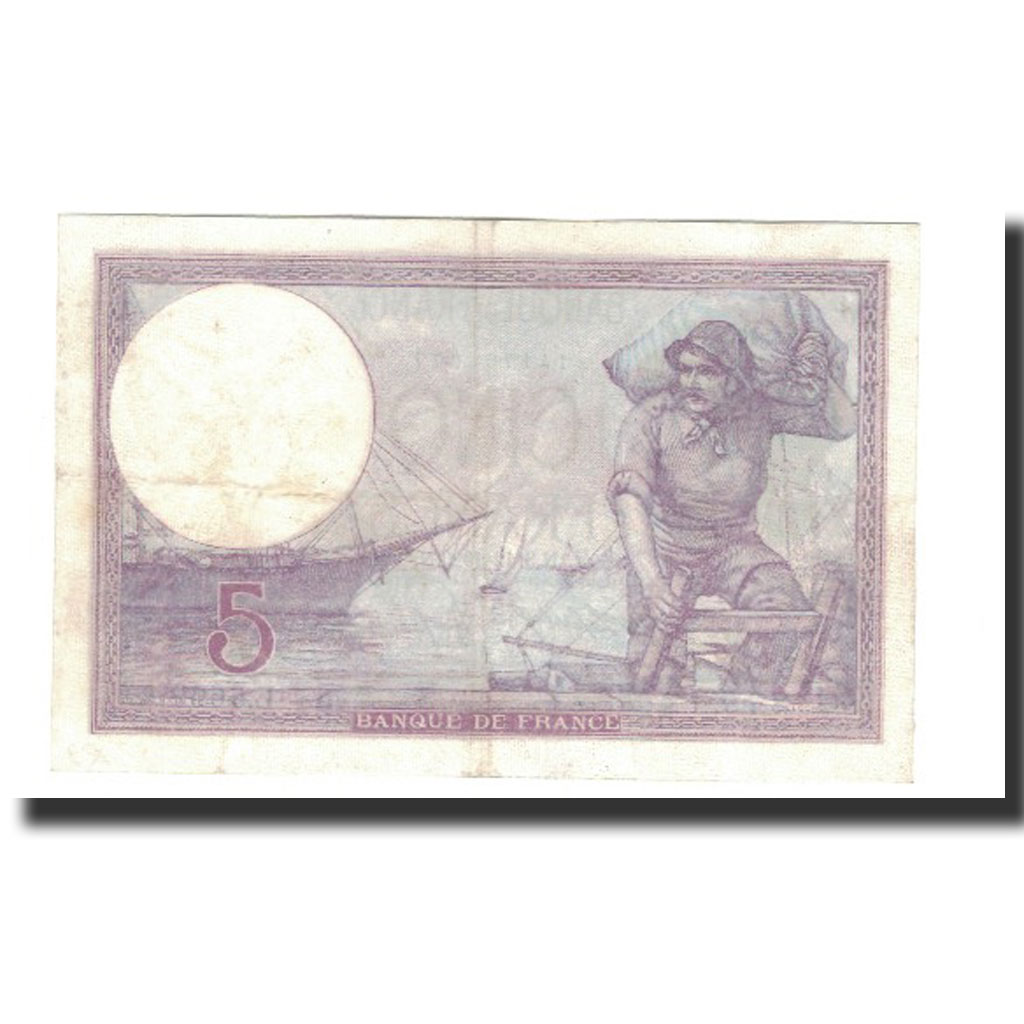 Banknote, France, 5 Francs, 1920-12-3, AU(50-53), Fayette:3.4, KM:72b