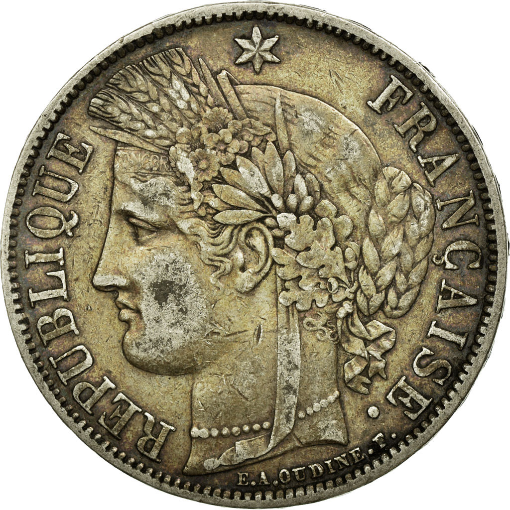 Coin, France, Cérès, 5 Francs, 1870, Paris, , Silver, Gadoury:743