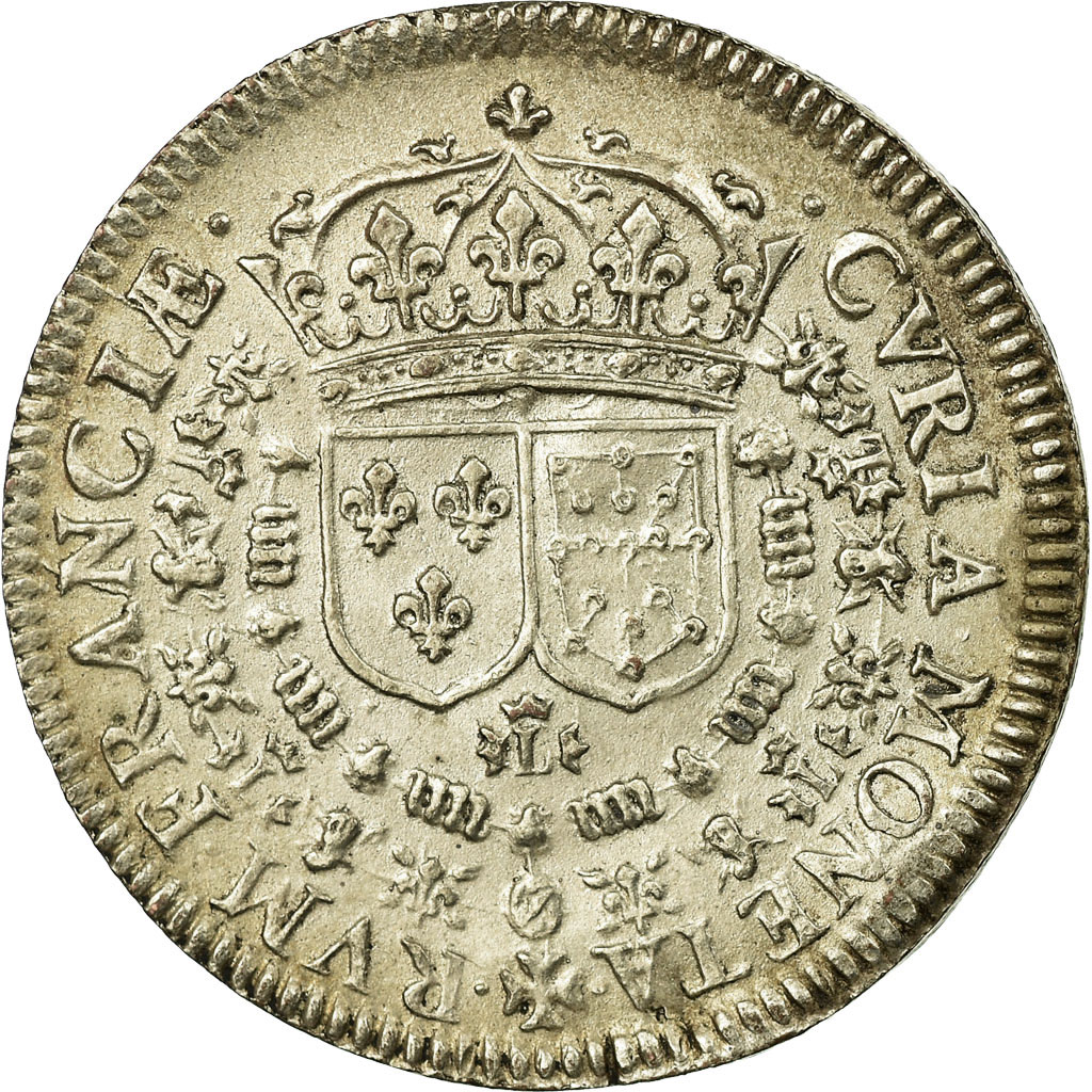 Frankrijk, Token, Royal, 1589, ZF+, Koper, Feuardent:9571var
