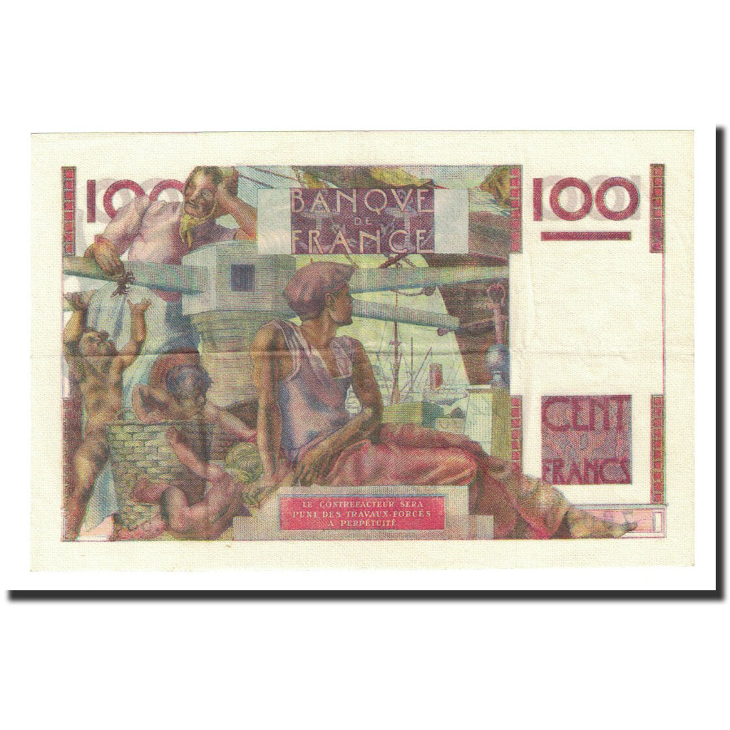 Frankrijk, 100 Francs, 1954-03-04, SUP, Fayette:28bis5, KM:128e