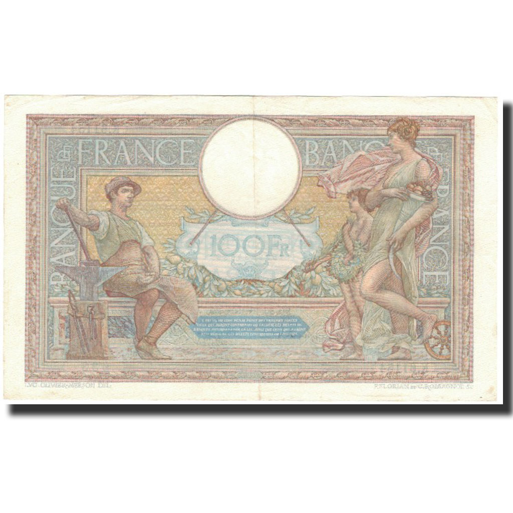 France, 100 Francs, 1938-10-20, AU(55-58), Fayette:25.32, KM:86b