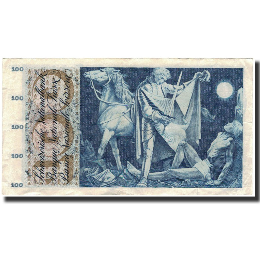 Banknote, Switzerland, 100 Franken, 1957-10-04, KM:49b, AU(55-58)
