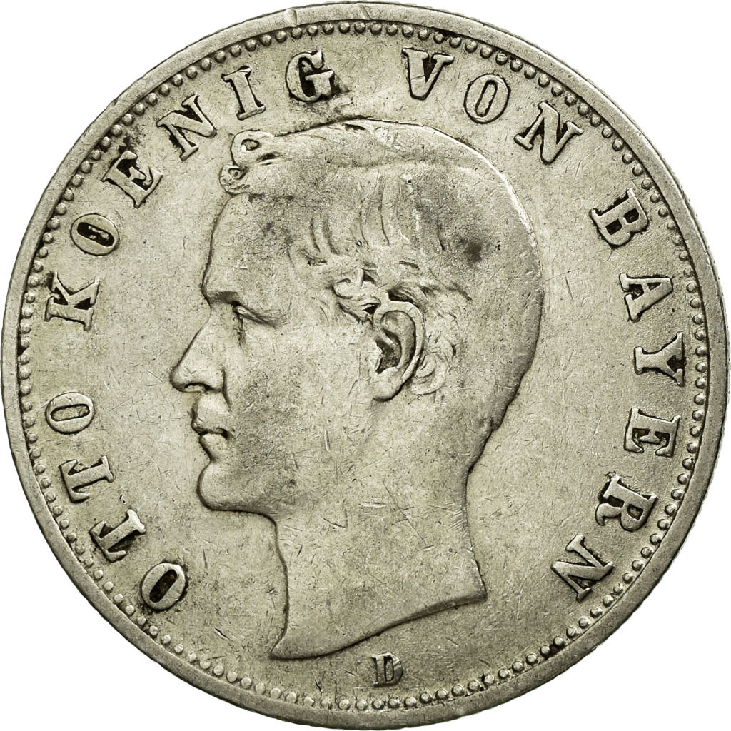 Coin, German States, BAVARIA, Otto, 2 Mark, 1905, Munich, , Silver
