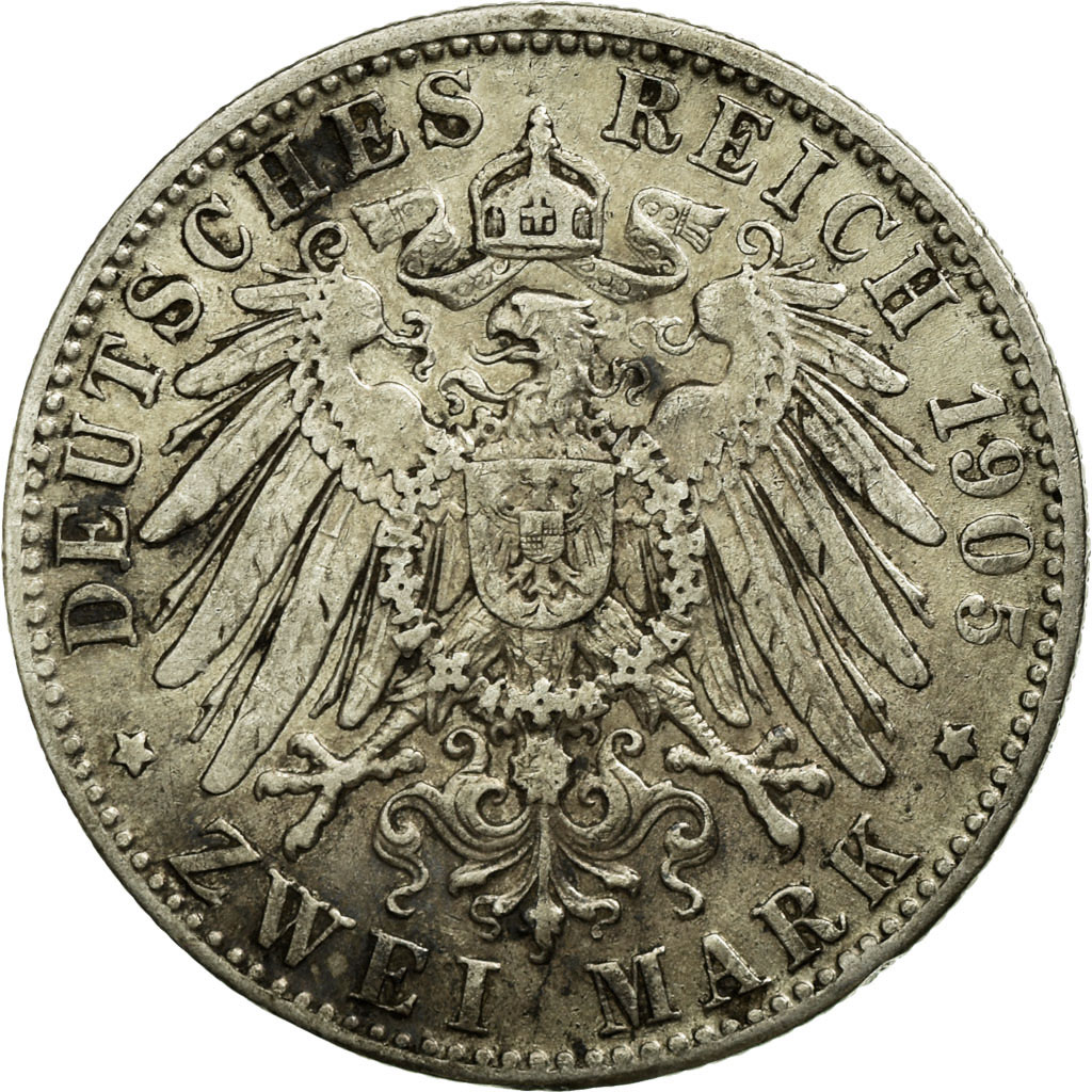 Coin, German States, BAVARIA, Otto, 2 Mark, 1905, Munich, , Silver