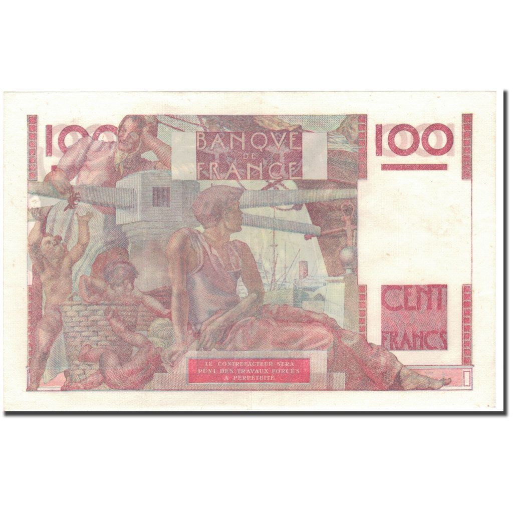 France, 100 Francs, 100 F 1945-1954 ''Jeune Paysan'', 1946-05-31, AU(55-58)