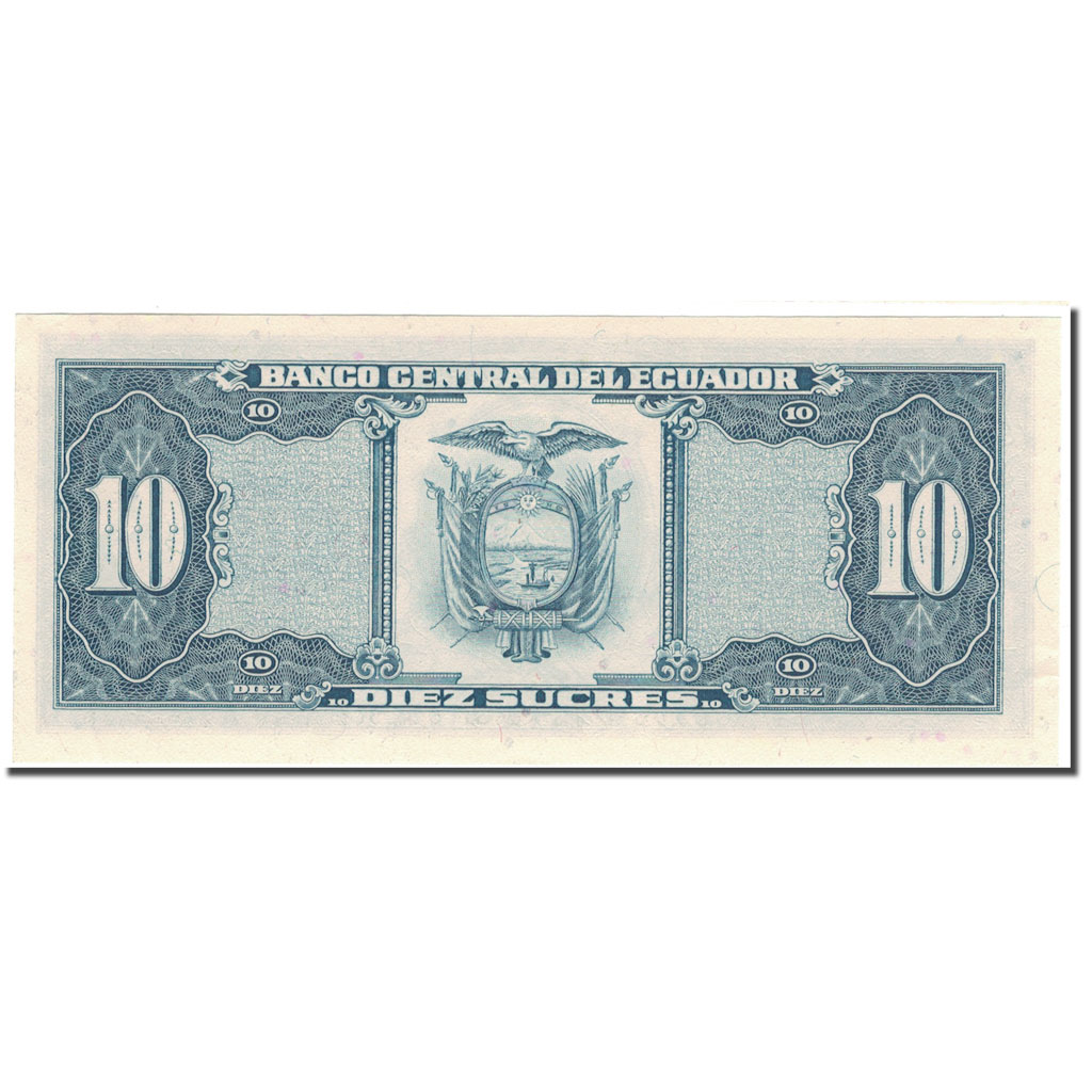 Billete, 10 Sucres, Ecuador, 1986-04-29, KM:121, UNC